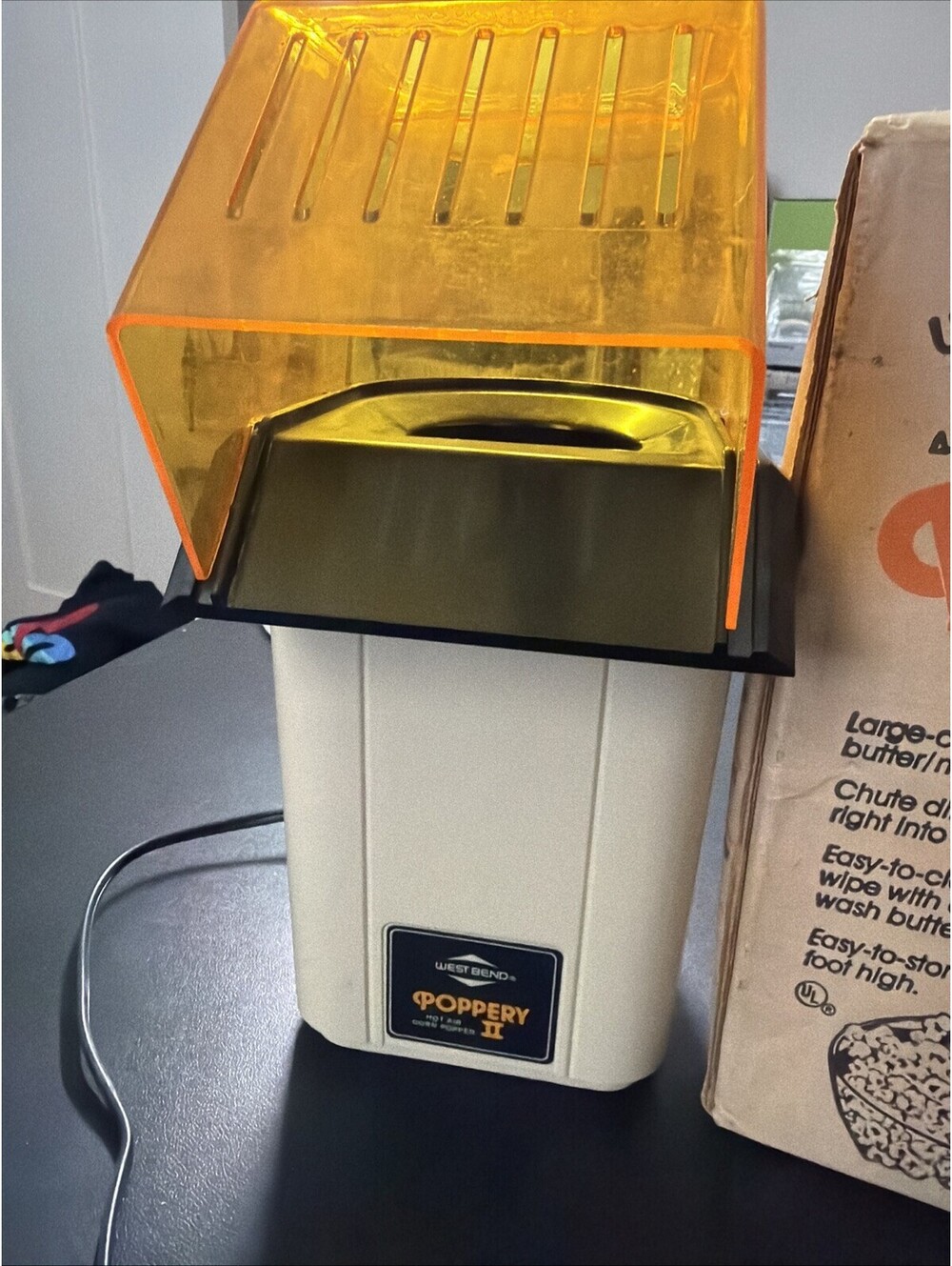 Vtg West Bend Poppery II Popcorn Popper 82102 MINT CIB Complete Box Manual 1200W